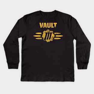 Worn Vault 111 Logo Kids Long Sleeve T-Shirt